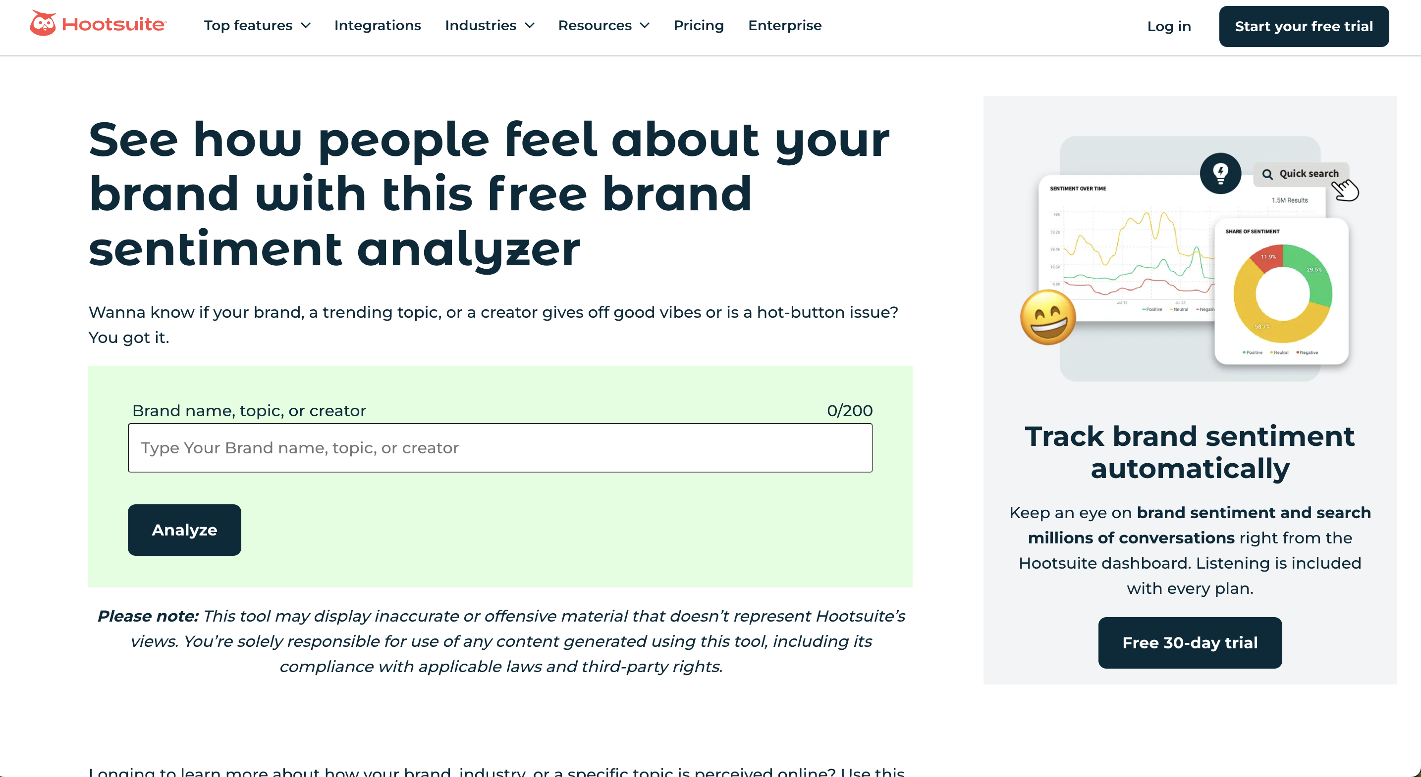 Sentiment Analysis tool