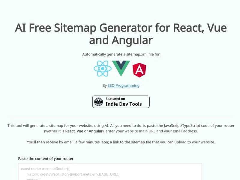 AI Free Sitemap