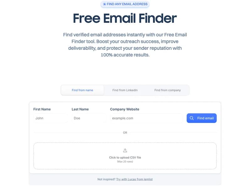 Email finder